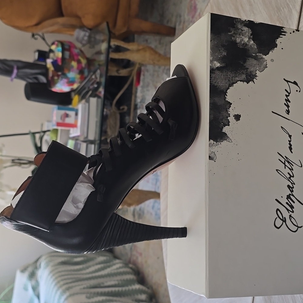 Elizabeth and James Leather High Heels - Picture 4 of 11